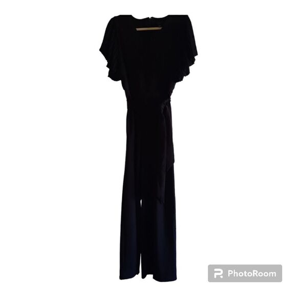 Ann Taylor Factory Ruffle Sleeve Pantsuit Jumpsuit - Picture 1 of 7